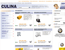 Tablet Screenshot of culina.de