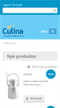 Mobile Screenshot of culina.no