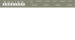 Desktop Screenshot of culina.be